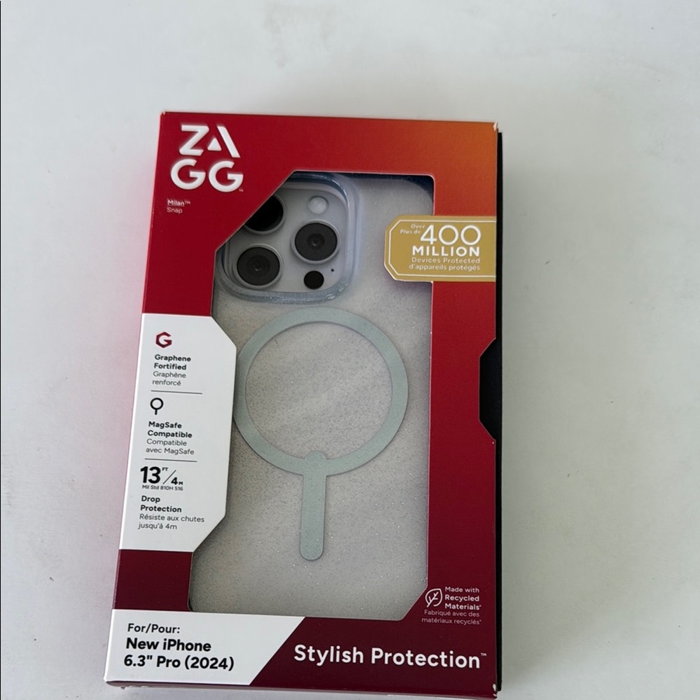 Graphene Magnetic Case for iPhone 6.3" Pro (2024) - Silver